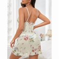 thumbnail image 2 of Nuisette de Nuit en Dentelle Contrastée Florale, 2 of 4