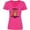 Hot Pink, variant on Inktastic Finally It's Groundhog Day Women's V-Neck T-Shirt