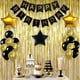 thumbnail image 1 of Paquete de diseño de bandera de cola de pez con cortina de seda y lluvia con globos de cumpleaños, paquete de diseño de fiesta de cumpleaños con decoración de KTV, 1 of 5