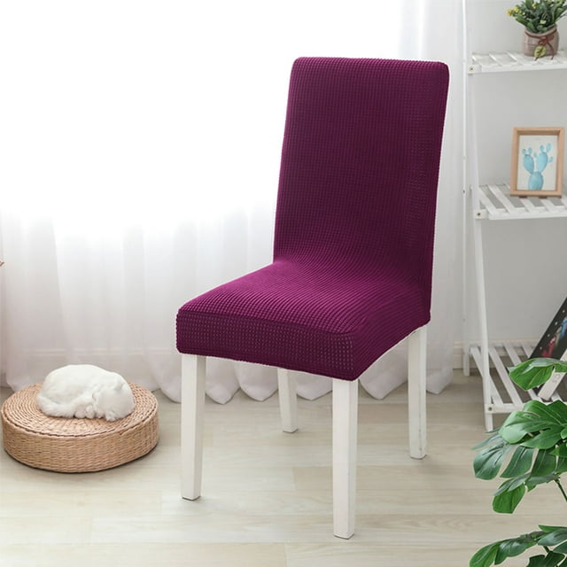 TFixol Stretchable Fleece Dining Chair Covers - All-Season, Durable, and Stylish for Home, Office, or Restaurant Use - Available in Multiple Sizes and Colors