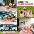 thumbnail image 3 of Coral Pink Starfish Coastal Outdoor Rug 5x7 Ft, Non Slip Washable Area Rug, Shell Summer Beach Nautical Patio Rugs Carpet Runner, Large Floor Mat for Indoor/Outdoor Deck Porch Camping, 3 of 8