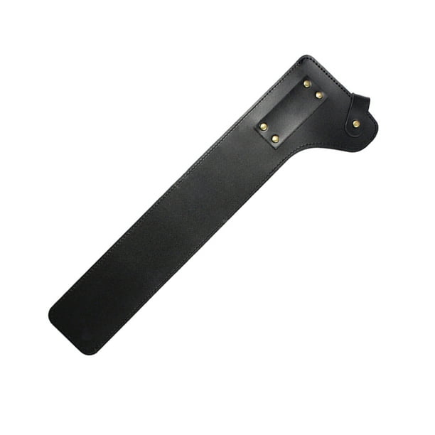 Advancent Estuche de almacenamiento de pinzas para carbón de cuero PU, solución ligera y portátil, estuche de almacenamiento con clip para Kits de desorden para acampar negro