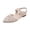Beige, variant on Women's Lace Slingback Clear Embroidered Closed Pointed Toe Sandals Mesh Pumps Shoes Wedding Shoes for Bride Slingback Bridal Prom Flats, White, 36