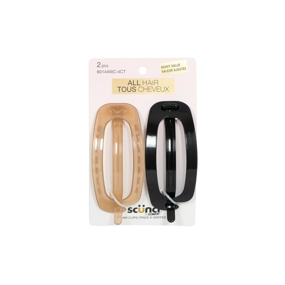 Scunci 2 pack Flat Claw Clips