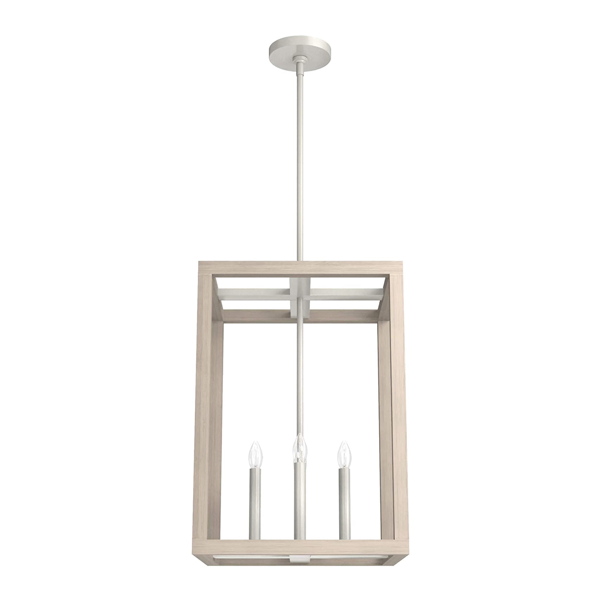 Open Box Hunter Fan Company Squire Manor Pendant Light Fixture, Brushed Nickel