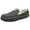 Dark Grey, variant on WOTTE Mens Slippers Cozy Fuzzy Plaid Moccian House Shoe with Memory Foam & Rubber Sole Slip on Indoor Outdoor, Brown Size 11