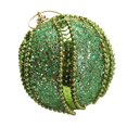 thumbnail image 1 of Flybaeast - Bolas colgantes navideñas con purpurina y diamantes de imitación para árbol de Navidad, 8 cm (verde), 1 of 3