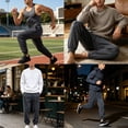thumbnail image 2 of LONKITO Mens Sweatpants with Pockets, Casual Running Jogger Pants Workout Athletic Sweatpants Elastic Bottom, Size L, 2 of 4