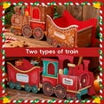 thumbnail image 4 of Christmas Trains for Present Santa Express Train Gift Box Christmas Presents Train Box Xmas Gift Trains with Funny Gingerbread Design Personalised Xmas Presents Storage for Decorative Home(Style a-M), 4 of 7