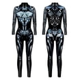thumbnail image 4 of FYEGRE Women's Carnival Jumpsuit Women's Futuristic Skeleton Robot 3D Print Full Body Jumpsuit with Back Zipper Halloween Black XXL, 4 of 6