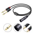 thumbnail image 2 of Xlr To Dual Rca Y Splitter Cable Anti-Shielding for Mixer Power Amp Mic, 2 of 4