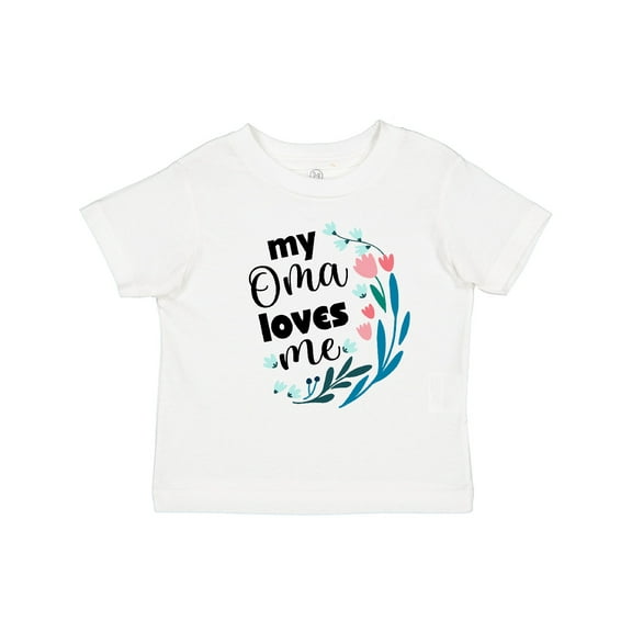 Inktastic My Oma Loves Me Girls Girls Toddler T-Shirt
