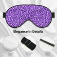 thumbnail image 4 of Eye Sleep Mask for Women Men - violet leopard purple Adjustable Soft Buckle Travel Eye Masks for Sleep Mask Blackout, Sleeping Mask for Women Men, Funny Blindfolds for Party Games, 4 of 5
