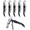 thumbnail image 1 of Waiter's Corkscrew, Wine Opener With Foil Cutter, Waiter's Friend, Professional Wine Key For Servers, Bottle Opener, Beer Opener, Wine Accessory (6 Pa, 1 of 4