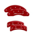 thumbnail image 3 of MGP 4 Caliper Covers Engraved Front Accord Engraved Rear Accord Red finish silver ch Fits select: 2008-2012 HONDA ACCORD EXL, 3 of 6