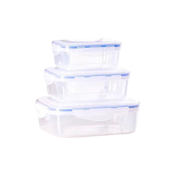 Yhmxh Organizadores y almacenamiento Juego de cajas de plástico para conservar alimentos en microondas, loncheras para refrigerador, selladas y calentables. Almacenamiento de ducha