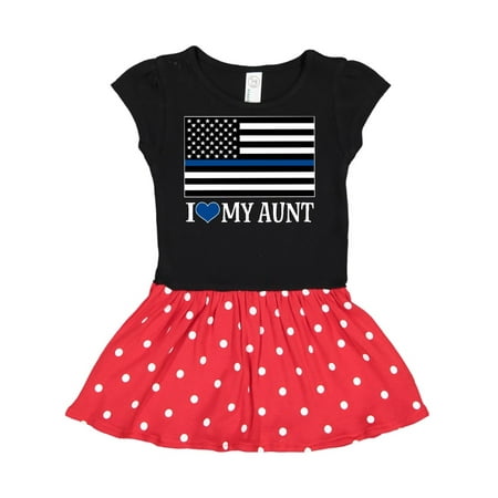 

Inktastic Police Law Enforcement Aunt Gift Toddler Girl Dress