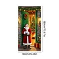 thumbnail image 3 of Merry Christmas Banner For Door And Wall Decor, Large Festive Gift Box Patterned Hanging Decoration For Home And Office Holiday Parties, 3 of 6