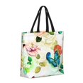 thumbnail image 2 of Vsdgher Floral Vintage print Tote Bag for Women Shoulder Bag with Zipper Large Shoulder Bag Handle Handbag Portable Washable for Travel, Work, 2 of 8