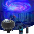thumbnail image 1 of Proyector de cielo estrellado con Bluetooth, altavoz de música, proyector de luz nocturna LED, Galaxia nebulosa, estrella del océano, Luna, lámpara de noche, 1 of 4