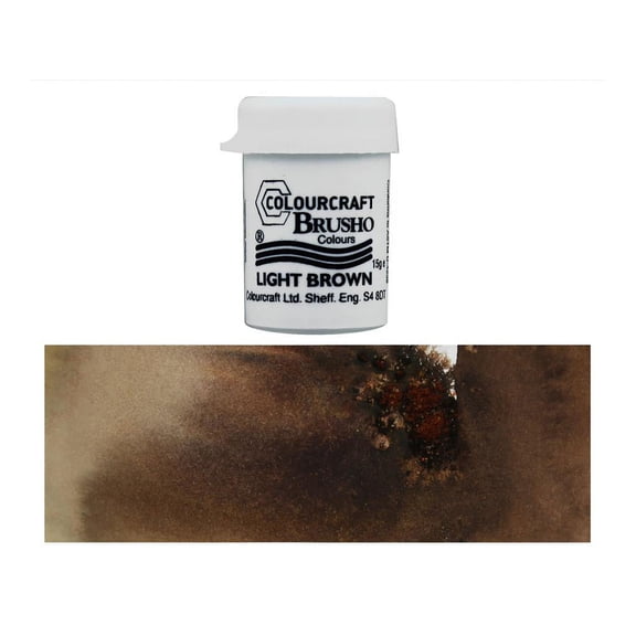 Brusho Crystal Colour 15g-Light Brown
