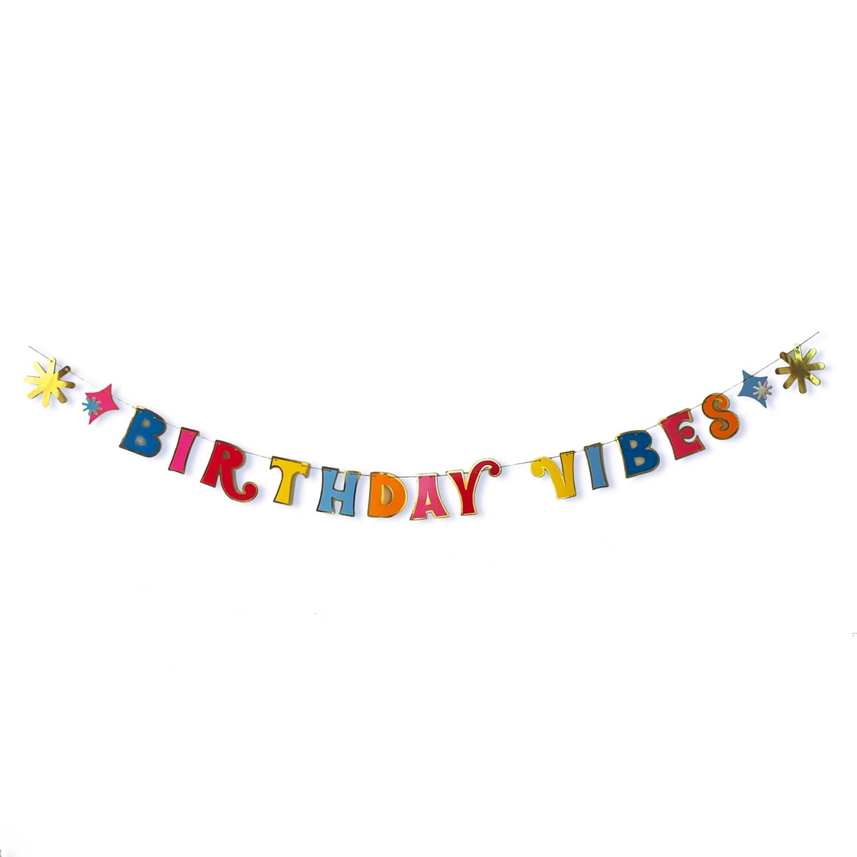Packed Party 'Birthday Vibes' Party Banner, Birthday Party Decoration