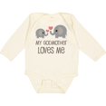 thumbnail image 3 of Inktastic My Godmother Loves Me Boys or Girls Long Sleeve Baby Bodysuit, 3 of 5