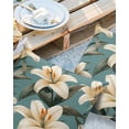 thumbnail image 3 of Outdoor Waterproof Pillow Covers Pack of 2, Vintage Flower Watercolor Lily Floral Farm Decorative Throw Pillowcases Cushion Covers for Garden Patio Tent Sofa Couch, 26x26 inch, 3 of 8