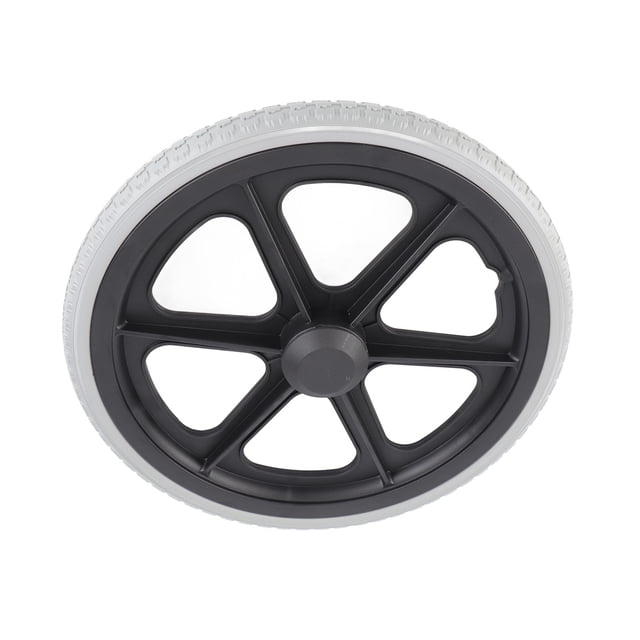 Rueda Trasera Para Silla De Ruedas, Espuma De PU Sólida, Rueda Duradera Para Silla De Ruedas, Patrón Cóncavo Convexo Para Vehículos De Transporte Pesado