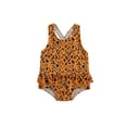 thumbnail image 2 of ITFABS Summer Baby Girl Nylon Printed U-shaped Neck Cross Strap Ruffle Swimwear, 2 of 6