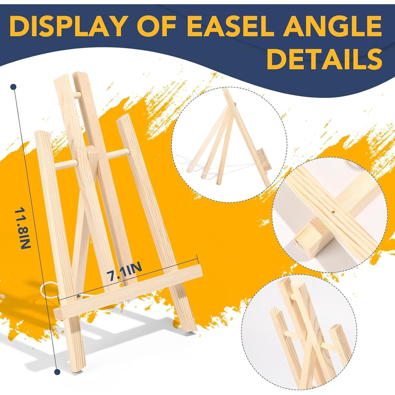 156 PCS Professional Painting Set with Easels, 12 Wood Easels,120 Brushes with Nylon Brush Head,12 Drawing Boardart and 12 Palette, Painting Supplies kit for Adults to Painting Party.