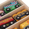 thumbnail image 2 of YAHHU Premium Solid Wood Train Set with Storage Box, 12-Piece Brightly Colored Educational Railway Toys for Toddlers and Children (13.39 inches / 34 cm), 2 of 6