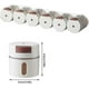 thumbnail image 2 of 12 Magnetic Spice Jar Containers Spice Tins With Iron Wall-plate, New Upgrade Wall Mounted Magnetic Spice Rack Controllable Dosing Salt Bottle For Ref, 2 of 5