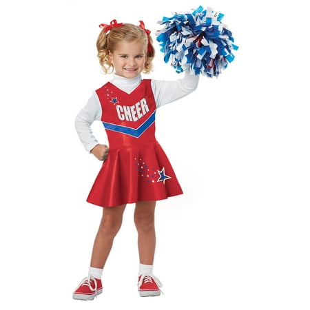 UPC 019519090778 product image for Toddler Classic Red Cheerleader Girl Costume by California Costumes 00160 | upcitemdb.com