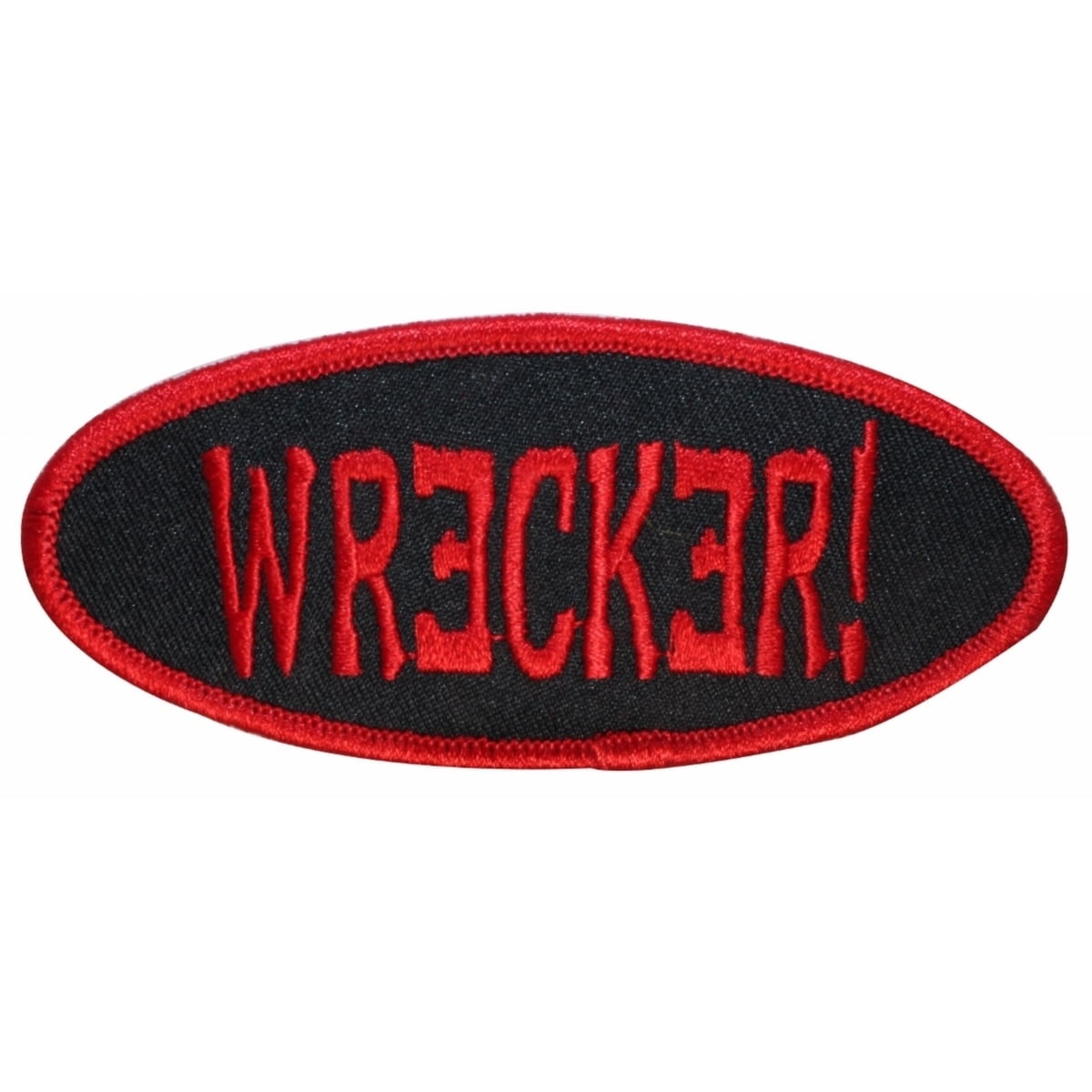 Wrecker Name Tag Crazy Monster Kreepsville Embroidered Iron On Applique ...