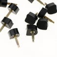 thumbnail image 3 of Set of 10 Pair Ladies Black Heel Plate Spare Heel for High-Heeled Shoe Shoemaker Accessory - Black, 10mm, 3 of 7