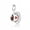 Coffee Cup, variant on S925 Sterling Silver Ocean Wave Heart Charm Bead Sparkling Zircon Accent Hand Painted Enamel Art Pendant for Standard DIY Chain Bracelets