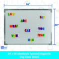 thumbnail image 3 of Pizarra Blanca Flipside Products 17731 Magnetica Marco Aluminio 24x36 Pulgadas, 3 of 3
