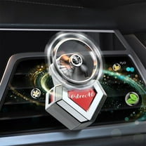 CxhicLuv Car Vent Aromatherapy, Auto Rotating Fan Diffuser, 6ml 4.6cm Glass Fragrance, Car Interior Fragrance Accessories, Odor Removal for Drivers, Commuters, Red