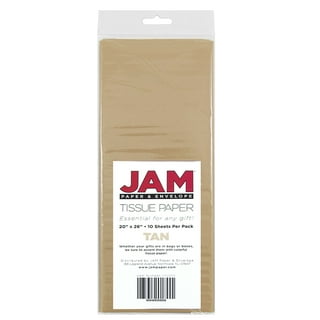JAM Paper Gift Tissue Paper, Brown, 480 Sheets/Ream 