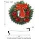 thumbnail image 3 of FUNPENY Corona de Navidad artificial preiluminada, 40 LED de 16 pulgadas Corona de cono de pino de bayas de abeto con lazo rojo Corona de Navidad de hoja de acebo artificial con colgador para fiesta familiar en interiores y exteriores Ormromra WMZL-2250, 3 of 6