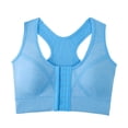 thumbnail image 3 of Bras for Older Women Push Up Cup-Engineered Support Lift Seamless Full Coverage with Adjustable Straps Sky Blue, Size S, 3 of 5