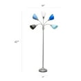 thumbnail image 4 of Simple Designs 5 Light Adjustable Gooseneck Floor Lamp, 4 of 9