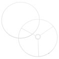 thumbnail image 4 of Homoyoyo 1 Pair White Metal Lampshade Frame for Pendant Light Fixtures, Replacement Part for Hanging Lamp, 4 of 8