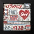 thumbnail image 2 of Our Patriotic Love 12x12 Black Modern Framed Museum Art Print Titled - Art Licensing Studio, 2 of 5