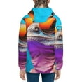 thumbnail image 6 of Pofeuu Lizard With Sunglasses Colorful Print Teenage Zipper Hoodie Sweatshirts Hooded Casual Jackets With Pocket For Boys Girls-Medium, 6 of 6