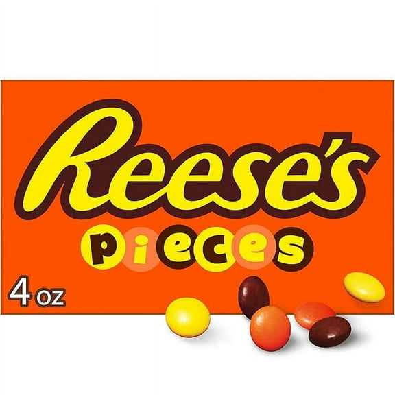 2 pack REESE'S PIECES Peanut Butter in a Crunchy Shell, Candy Box, 4 oz