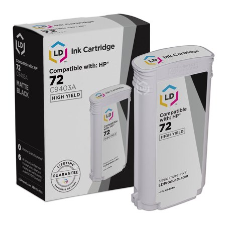 LD Products Remanufactured Replacement for 72 C9403A High Yield Products Matte Black Ink Cartridge