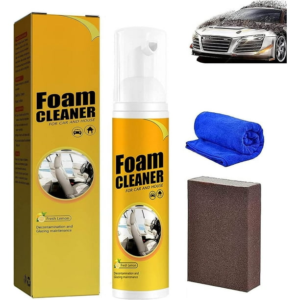 Xihbxyly Limpiador En Espuma En Aerosol, Potente Eliminación de Suciedad, Acabado Mate No Graso, Protección Interior, Uso Rápido y Sencillo, Seguro En Todo Tipo de Superficies, Kit de Limpieza para C