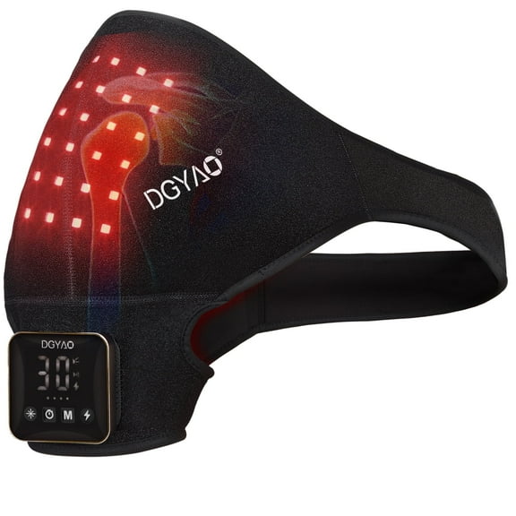 DGYAO Wireless Red Light Shoulder Pad -Muscle and Body Relaxation with Infrared Light Home Use for Men Women